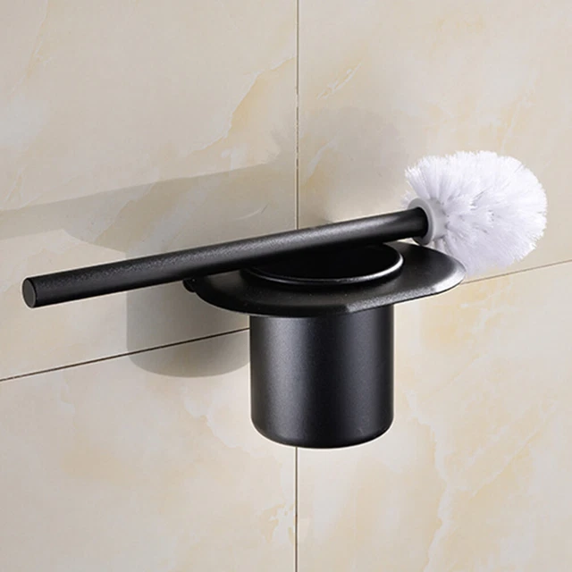 Soporte de almacenamiento en el baño para soporte de inodoro negro