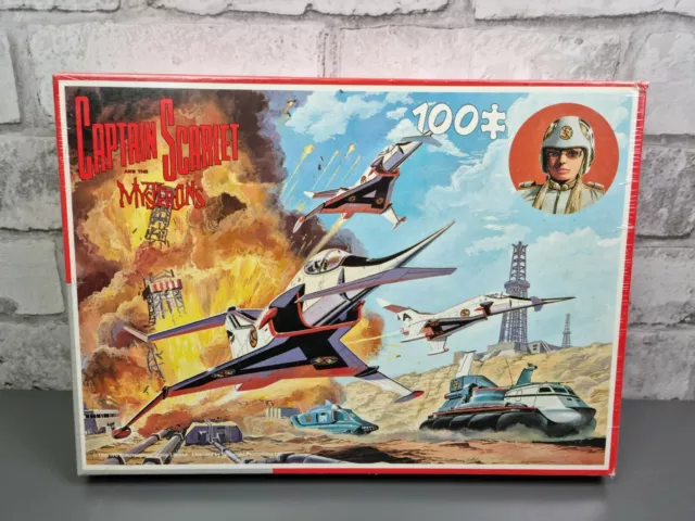 Captain Scarlet ""Mysterons"" Puzzle neuer König 1993, seltene Puzzleflugzeuge 100 Teile