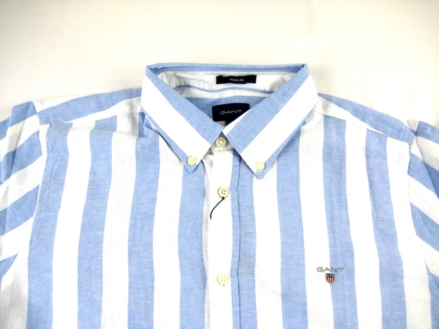 Chemise Homme GANT En Flanelle - Taille XL - Motif Carreaux Multicolore - Occasion Très Bon état