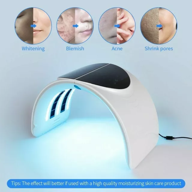 Foldable 7 Color PDT Facial Mask Face Lamp Machine Photon Therapy LED Light Skin