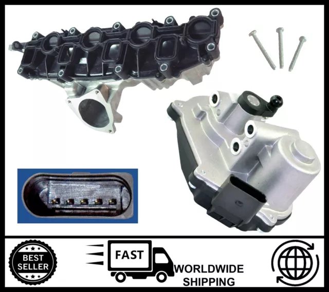 Inlet Manifold with (Swirl) Flap Motor KIT FOR Audi A3 A4 A5 Q5 VW Golf V Jetta