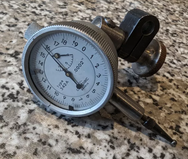 Compac Geneve type 342a Dial Test Indicator  .0002"