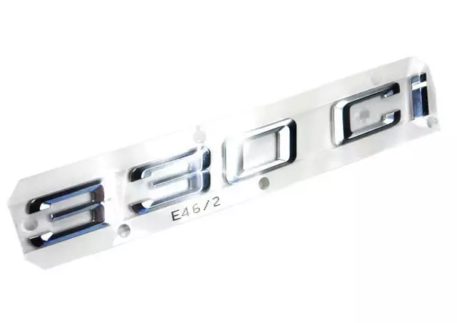 Véritable BMW E46 couvercle de coffre Chrome 330Ci emblème insigne logo signe