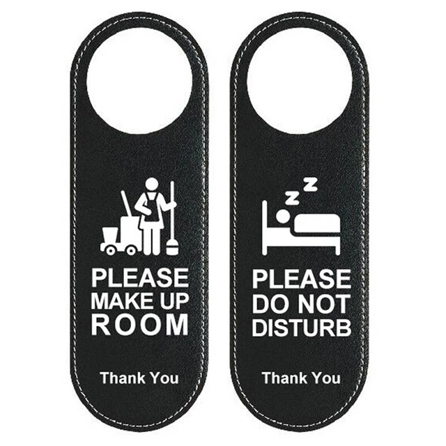 MAKE UP ROOM Hotel Bulletin Board Do Not Disturb Signs Door Hanger Tags ...