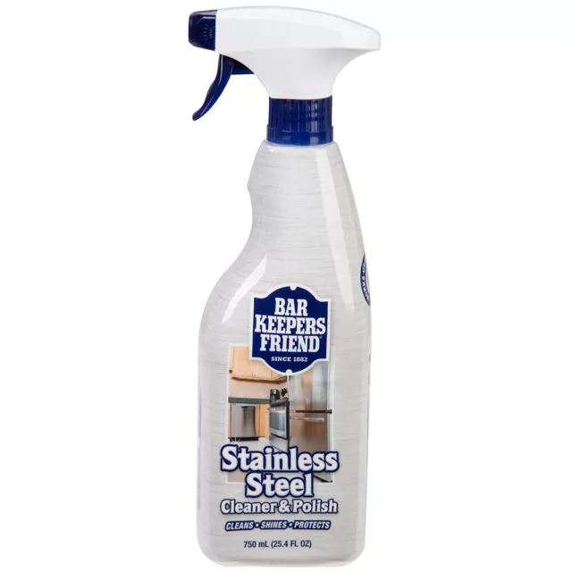 NEW Bar Keepers Friend Stainless Steel Cleaner & Polish 750ml