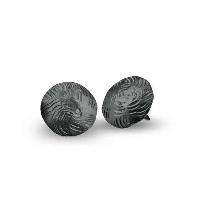10 Pack 1" Iron Clavos Decorative Rustic Nail Tack For Furniture Wavy Pattern