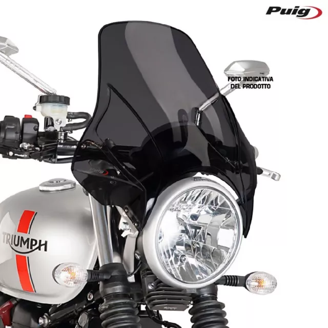 PUIG 4620F CUPOLINO PLUS FUME SCURO per Triumph 1200 THRUXTON RS 2020-2024