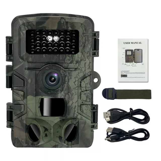 36MP 1080P Trail Hunting Camera Outdoor Wildlife Night Vision Trap Game Q0P0