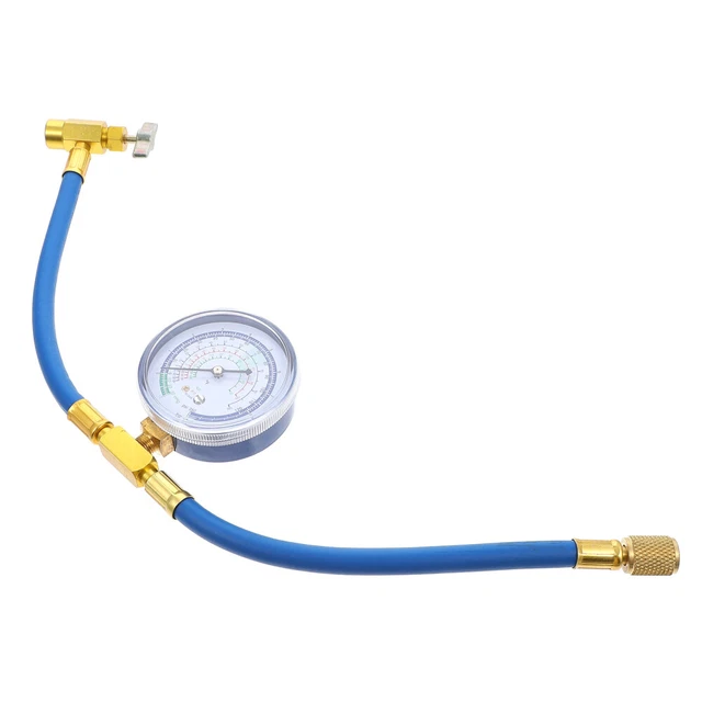 Kit Tubo Di Ricarica Refrigerante Per Auto - Manometro Bassa Pressione R134A R12, Con Valvola Sicurezza 1/2" - Foto 11