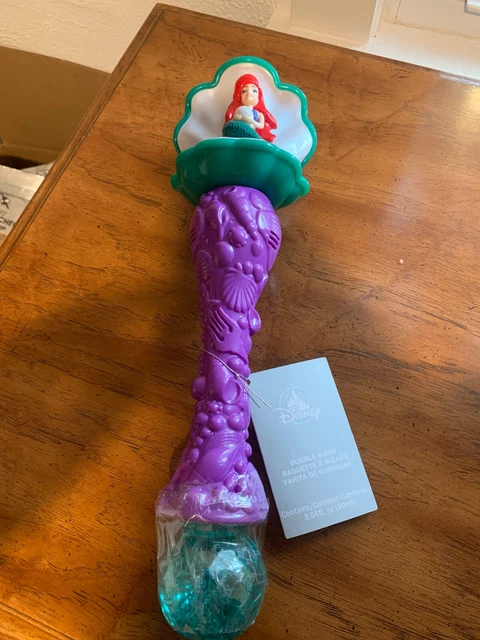 DISNEY STORE PARK ARIEL LITTLE MERMAID Light Up Bubble Wand FUN  disney-store-park-ariel-little-mermaid-light-up-bubble-wand-fun