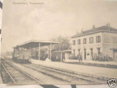 2478 CPA Bazancourt La Gare Ak Railway Station 1915 PC WWI