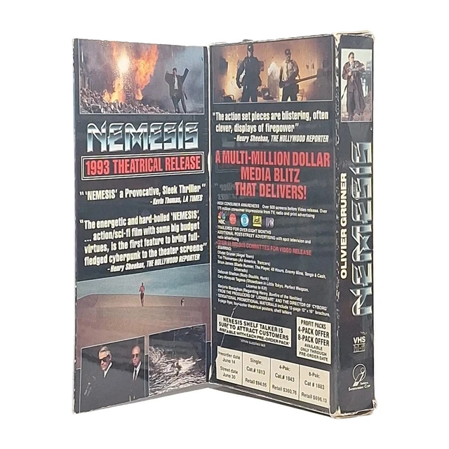 NEMESIS VHS 1993 Ultra Rare Screening Copy Tested VG+ OOP Fast Shipping ...