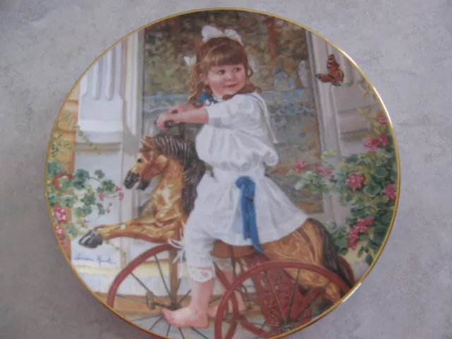 Reco 1993 Collector's Plate "Me and My Pony " Sandra Kuck Limited Edition