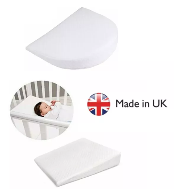 Baby Wedge Pillow Anti Reflux Colic Cushion Pram Crib Cot Bed Flat All Shapes 2