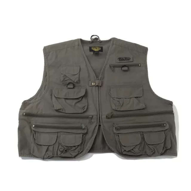 WHITE RIVER FLY Shop Fly Fishing Vest XXL Hobbs Creek Olive #373 $29.99 -  PicClick