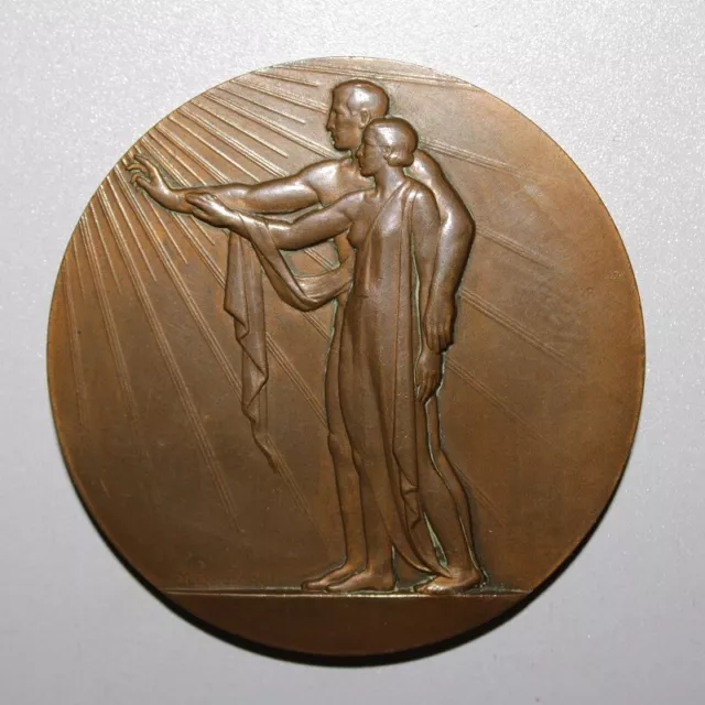 Art deco medal by Maurice Delannoy, 1958