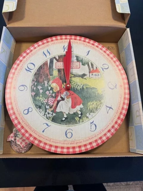 Timeworks Storytime Collection 13” Little Red Riding Hood Wall Clock