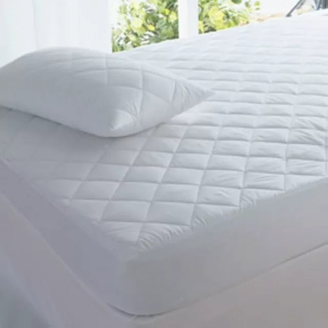 New Double Bed Size Anti Dust Mite Mattress Protector 100% Cotton Healthguard