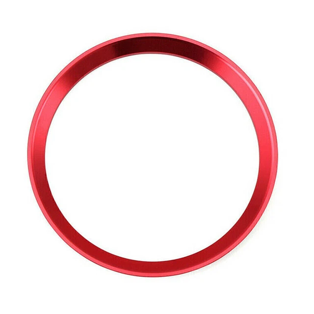 For Mercedes Benz C E CLA GLA GLC Red Steering Wheel Center Decor Ring Logo Trim