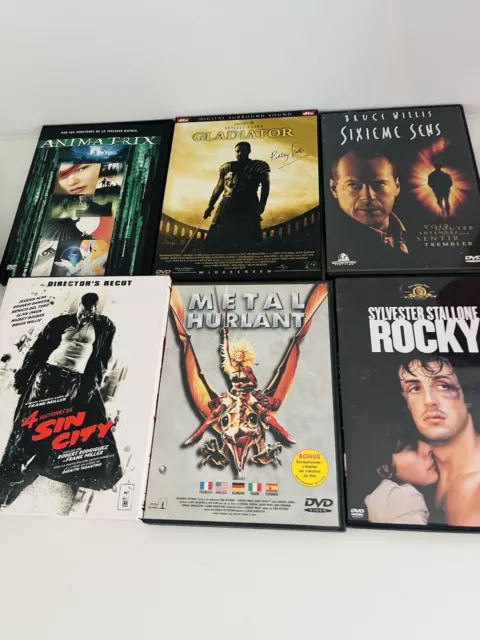 Lot de 6  DVD  très Bon État;voir Photo Pour Les Titres