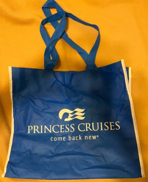 Princess Cruises "Come Back New" Tote Bag -Shopping Bag Blue