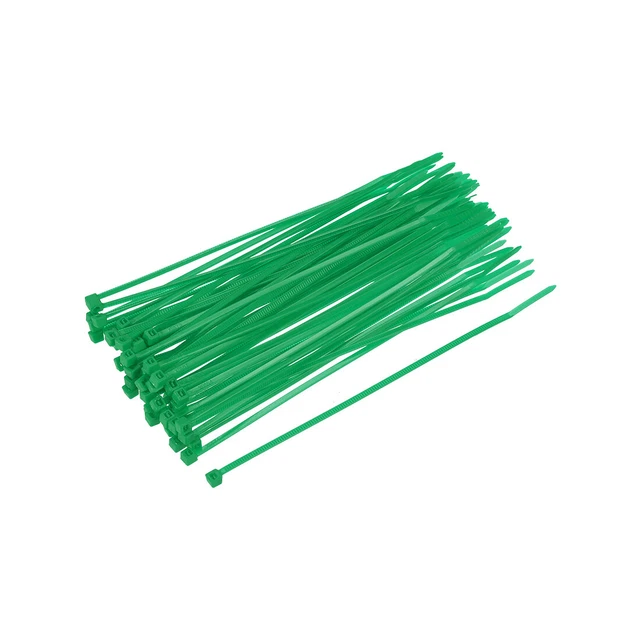 200 pezzi fascette per cavi 6 pollici x 0,1 pollici ricambio nylon autofissante verde