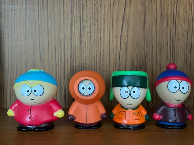 South Park Kenny, Kyle, Stan & Cartman Squeaky Rubber Figures Lot of 4 Rare?