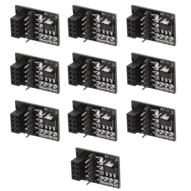 10PCS 3.3V 8Pin NRF24L01+ Wireless Module Pinboard Socket Adapter Module Boa SG5