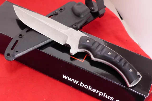 Boker Plus 11.25" Full Tang Fixed Stonewashed Blade Sheath Knife MIB