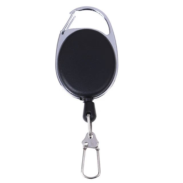 1 Pcs Recoil extendable key chain ring clip pull keyring retracting Fad W'ca <<