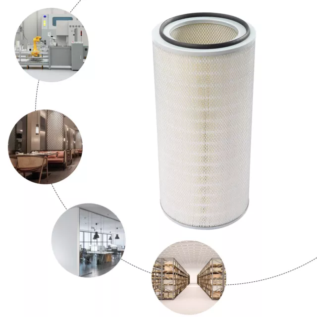 Diamond-shaped Support Mesh Replacement Dust Collector Cartridge White 20-40μm