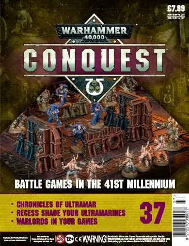 Warhammer 40.000 Conquest magazine numero 37 - NESSUN MODELLO (Hachette Partworks)