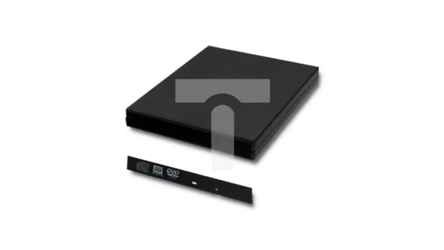 Qoltec Gehäuse/Schacht für optisches Laufwerk CD/DVD SATA USB 2.0 12,7  /T2DE