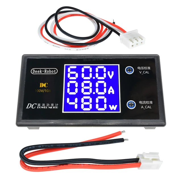 LCD Digital Voltmeter Ammeter Wattmeter Voltage Current Power Meter Volt Tester