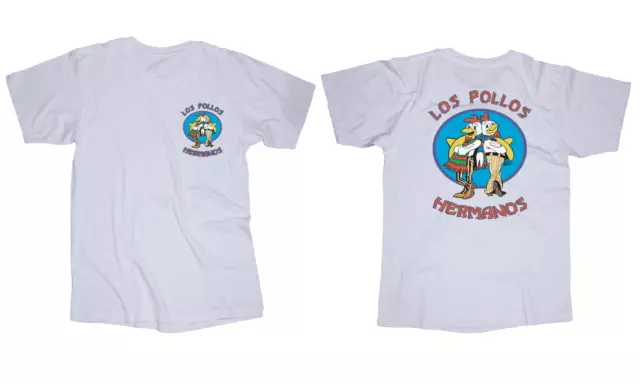 Los Pollos Hermanos logo white t-shirt Breaking Bad