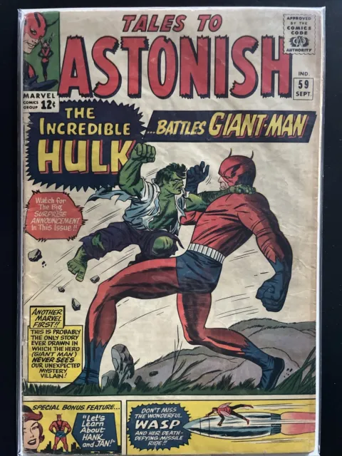 Tales to Astonish #59 (Marvel) Giant-Man vs Hulk