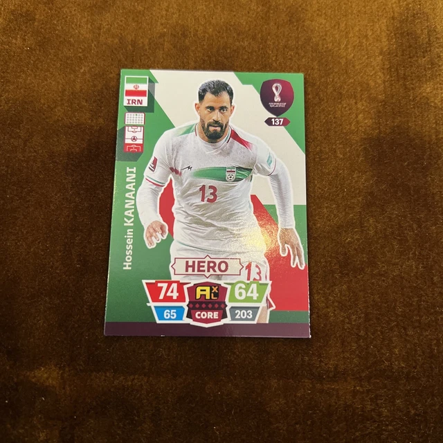 FIFA WORLD CUP qatar 2022 Hossein Kanaani HERO card 137 new Condition