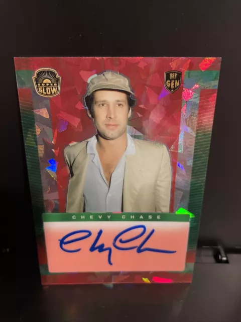 2021 Super Glow CHEVY CHASE 1/1 Cracked Ice Auto Autograph SNL National Lampoon
