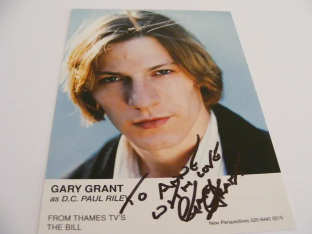 GARY GRANT as DC Paul Riley Signed THE BILL Cast Card Photo Autograph TV