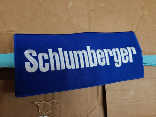 1 large (About 11”) SCHLUMBERGER Oil Oilfield Patch Collectable