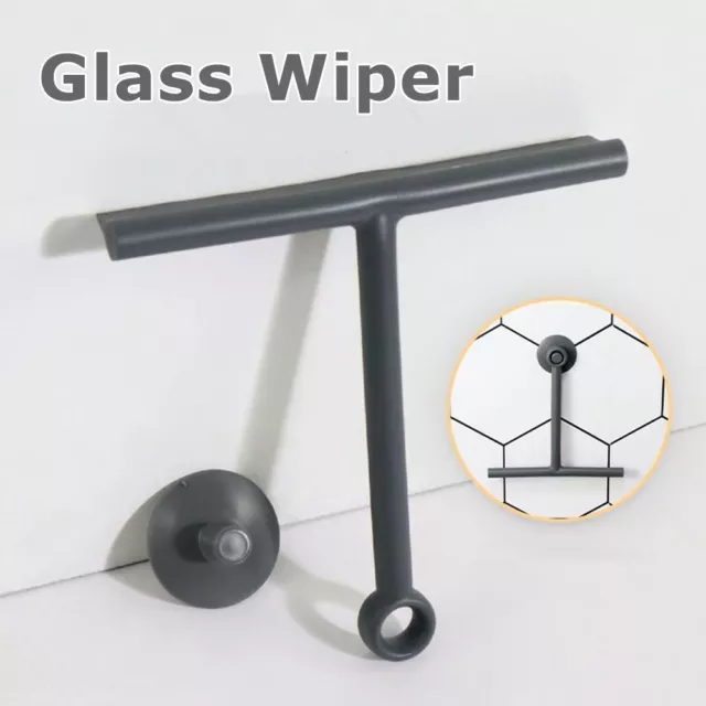 Glass Shower Cleaner Wiper Shower Squeegee Scraper With Silicone Holder