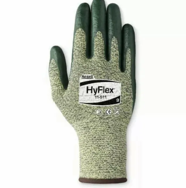 🔥Ansell Hyflex 11-511 Cut Resistant Work Gloves Size Small (6 Pairs) Great Deal