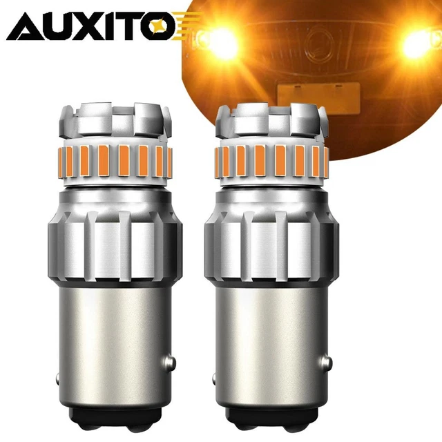 High Powered 3000K LED Front Turn Signal DRL Parking Light Bulbs 1157 7528 2PCS