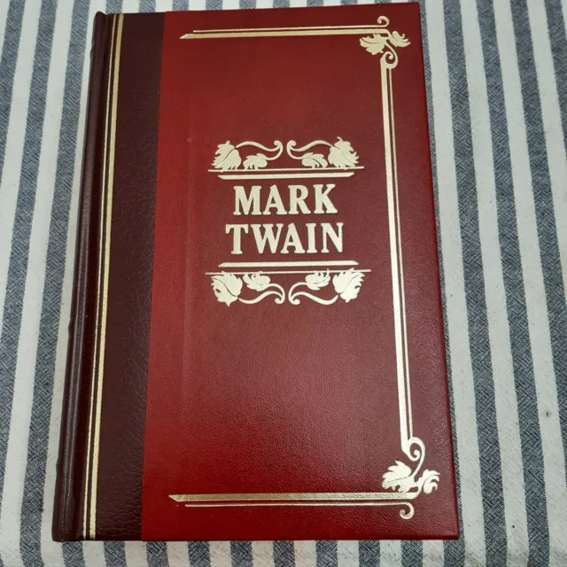 Mark Twain - 7 Books One Volume, Amaranth Press,Red Leather Cover- FAST SHIPPING