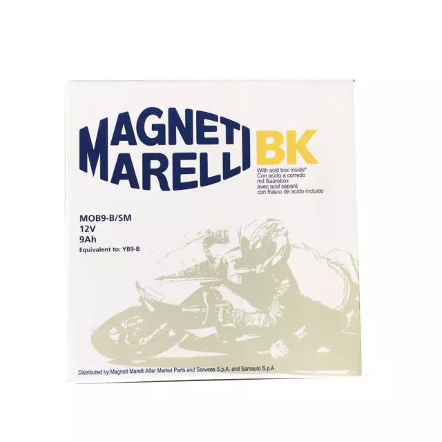 Batterie Magneti Marelli YB9-B Moto Für Piaggio NRG Power Dt 50 Cc 2007>2011 2