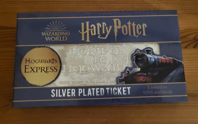 LIMITIERT / Harry Potter / Hogwarts Express Ticket versilbert