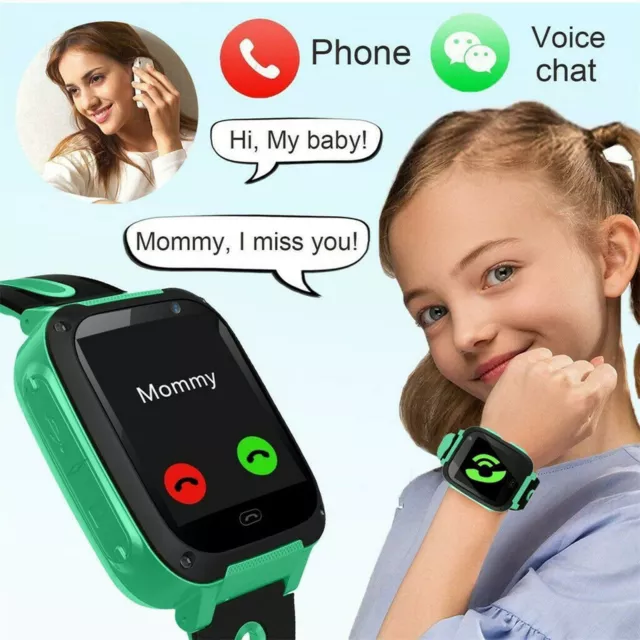 Kids Children Safe GPS LBS Activity Tracker Smart Watch SOS Call Anti-Lost