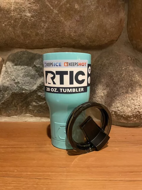 RTIC 20 oz New Tumbler Hot Cold Double Wall Vacuum Insulated Teal 2