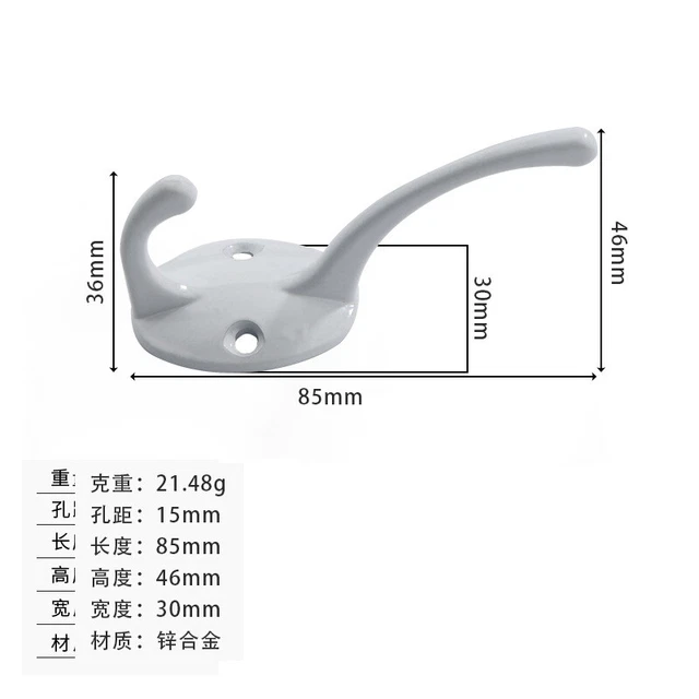 5Pcs Iron Vintage Clothes Coat Hooks Heavy Duty Hat Bathroom Wall Hanger Hanging