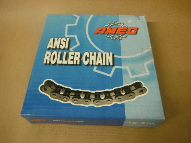 Amec 40-2 Riv 10 Ft Roller Chain 240 Links
